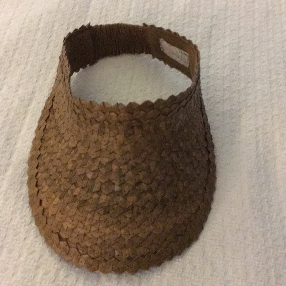 Free People Woven Straw Sun Visor